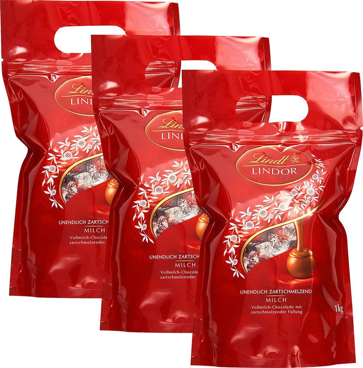 Lindt Schokolade LINDOR Kugeln Mischung | 399G | Ca. 30 Schokoladen Kugeln Vollmilch-, Weiße Und Dunkle Schokolade Mit Zartschmelzender Füllung | Pralinengeschenk | Schokoladengeschenk