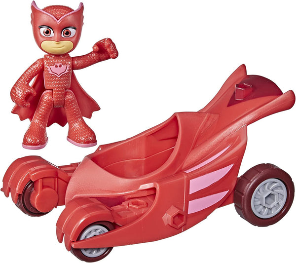 Jucărie preșcolară PJ Masks Owl Glider, vehiculul lui Eulette cu Eulette Action Figure Pentru copii cu vârsta peste 3 ani, ambalaj reciclabil,