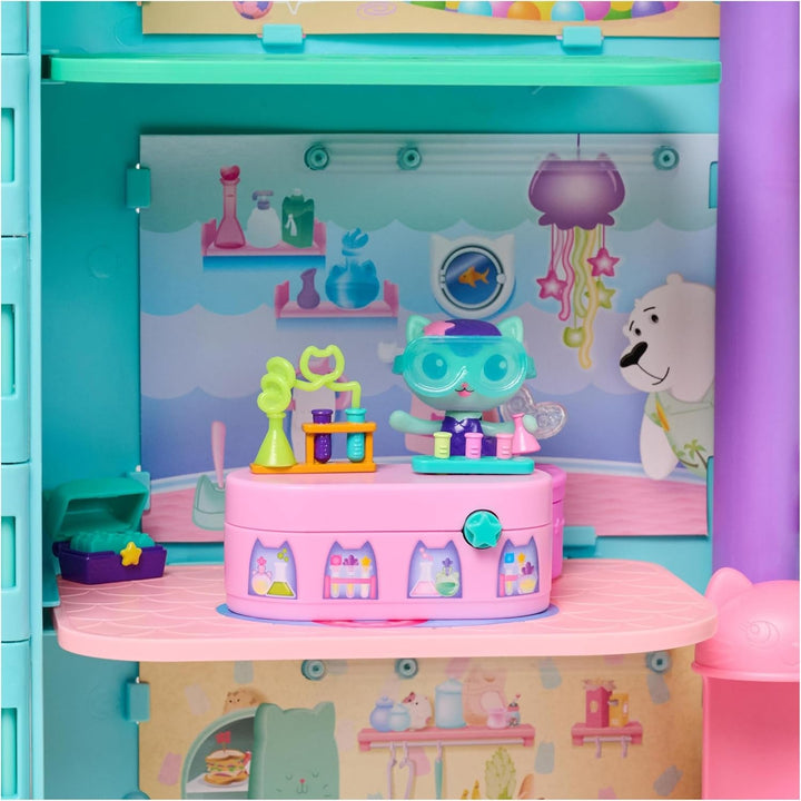 Gabby™S Dollhouse, Bobble Kitty Furniture Pack Of Meerkats, figură de pisică cu mobilier și accesorii pentru casa de păpuși, de la 3 ani