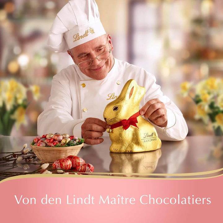 Lindt Schokolade GOLDHASE Vegan | 100 G | GOLDHASE Auf Hafer-Hirse Basis | Oster Schokolade | Schokoladengeschenk | Schokoladenhase | Osterhase