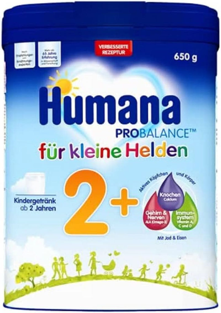 Humana , formula lapte praf, de la 1 an sau 2 ani, 650 grame