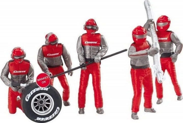 Carrera - 20021131 - Carrera 20021131 Set de figuri Mecanic, echipaj roșu