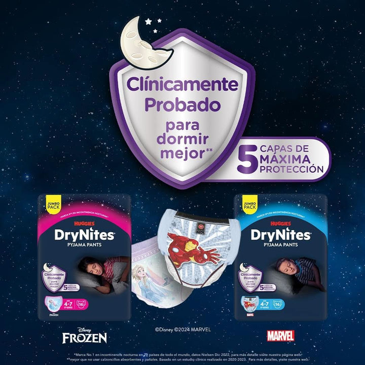 Huggies Drynites Pyjamahose Spiderman, 4–7 Jahre, 30 Stück Pro Packung