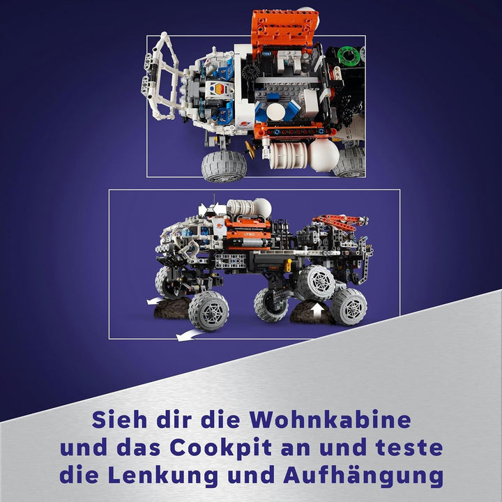 LEGO Technic Mars Exploration Rover, jucărie spațială, bazată pe nave spațiale NASA, set de construcție spațială, jucărie pentru copii, cadou pentru băieți și fete cu vârsta de 11+ 42180