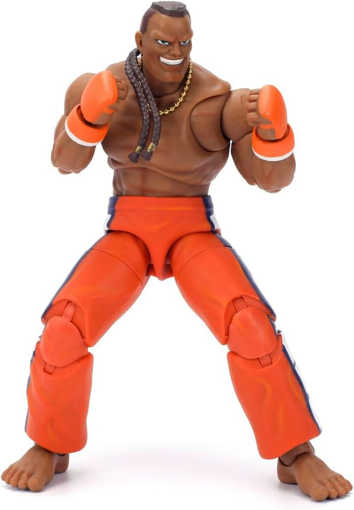 Jada Toys Street Fighter Figure Guile (15 Cm) - Personaj mobil de colecție și de acțiune din Street Fighter 2: The Final Challengers, cu cap, mâini și accesorii alternative, vârsta 13+