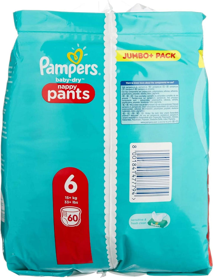 Pampers 81714245 Baby-Dry Pants Windelhose, Weiß