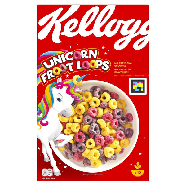 Kellogg'S Froot Loops Breakfast Cereal, pachet 6 x 375 grame