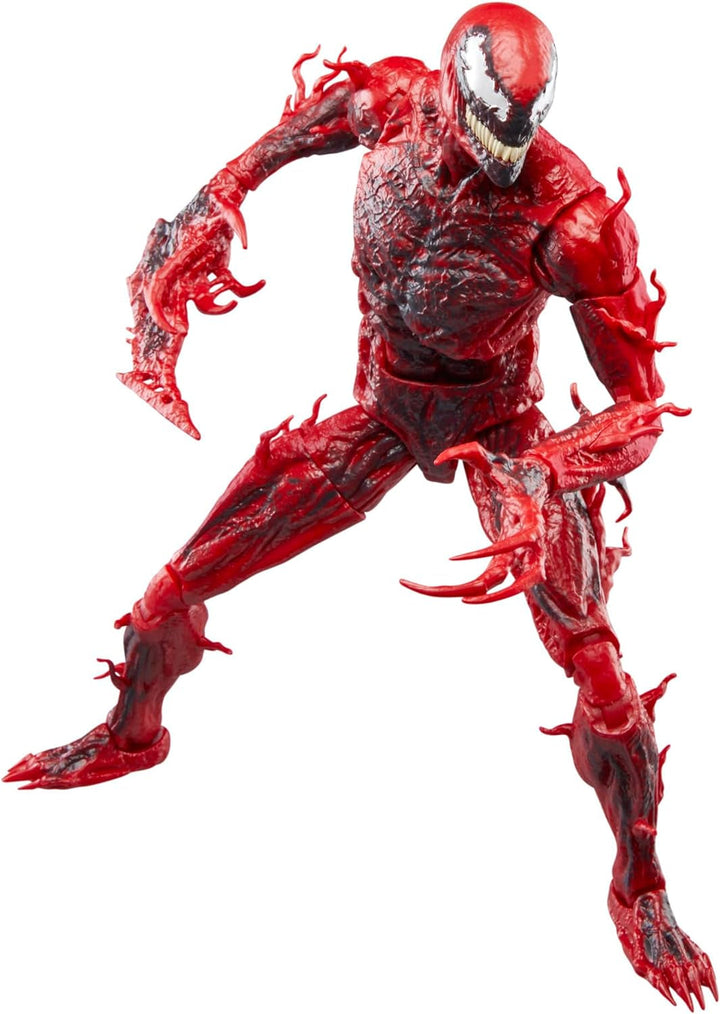 Marvel Legends Series Carnage, figurină de acțiune de lux de colecționat pentru Venom: Let There Be Carnage, 15 cm, roșu