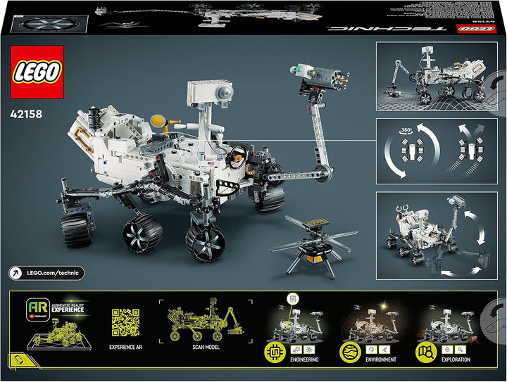 Set de jucării spațiale LEGO 42158 Technic NASA Mars Rover Perserverance cu aplicație Ar, jucărie științifică de construit pentru fete și băieți de la 10 ani în sus