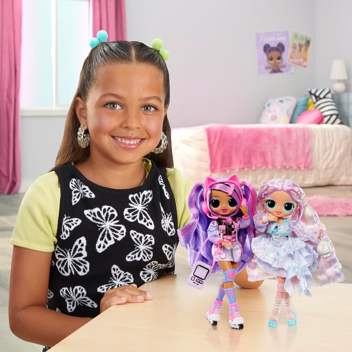 L.O.L. Surpriză! OMG Fashion Doll Pearla cu 15 surprize - păpușă cu modă și accesorii în stil sirenă - pentru copii de la 4 ani