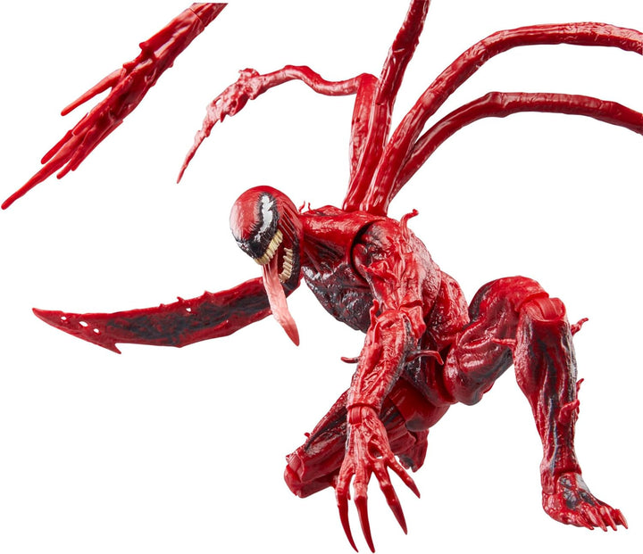 Marvel Legends Series Carnage, figurină de acțiune de lux de colecționat pentru Venom: Let There Be Carnage, 15 cm, roșu