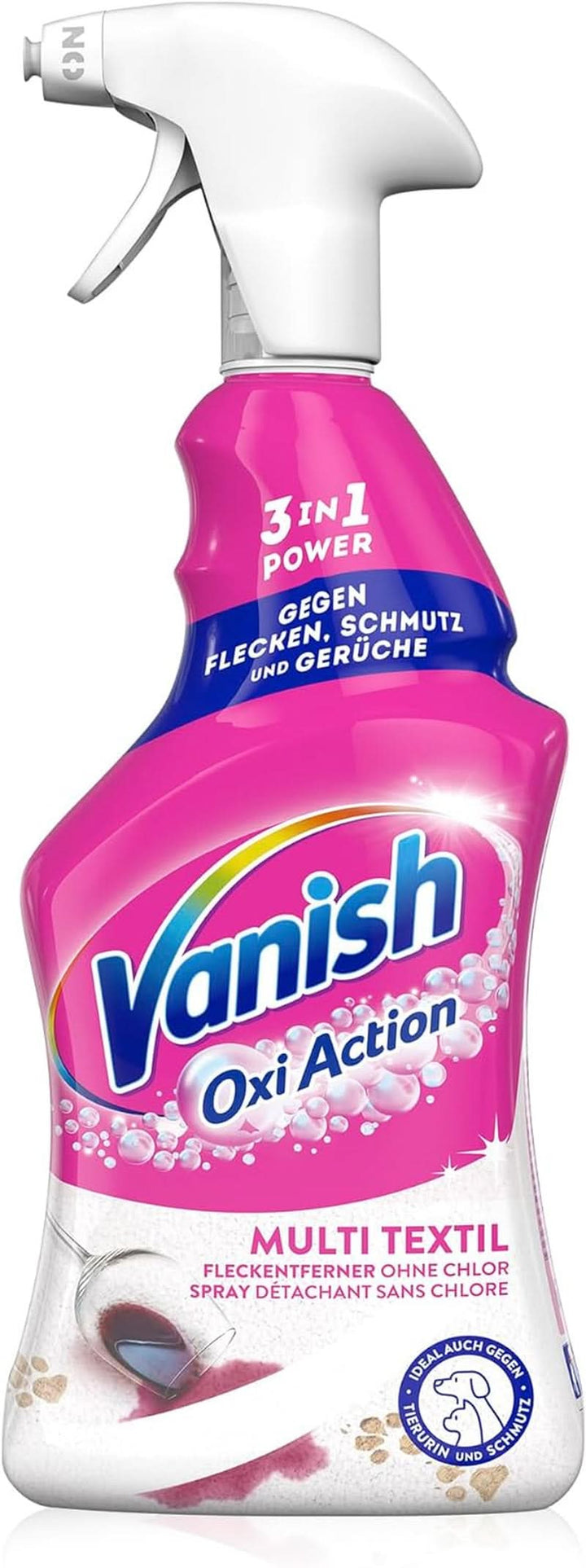 Vanish Oxi Action Multi - Textile Stain Remover Spray - 660 ml - Detergent textil pentru covoare și tapițerie - împotriva murdăriei și mirosului de urină