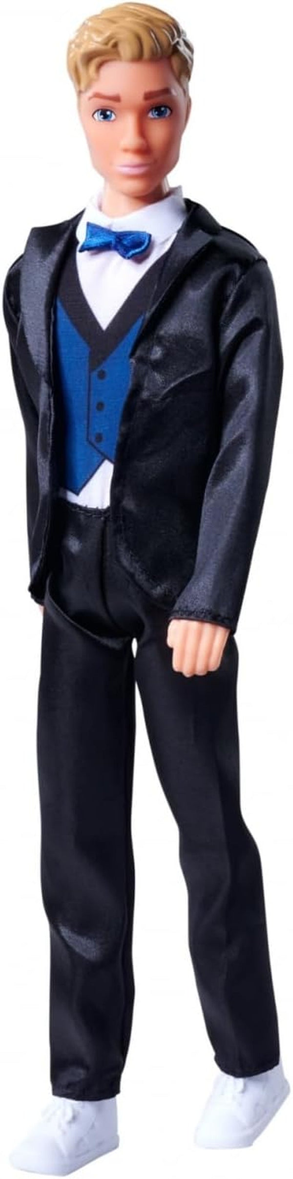 Simba 105733629 - Steffi Love Kevin Charming, păpușa de joacă poartă un costum elegant cu papion și vestă, 30 cm, de la 3 ani, albastru