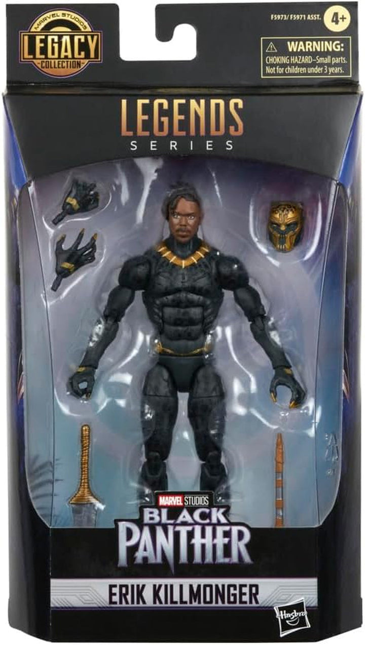 Hasbro Marvel Legends Series Black Panther Legacy Collection Killmonger, 15 cm figurină de colecție cu 5 accesorii