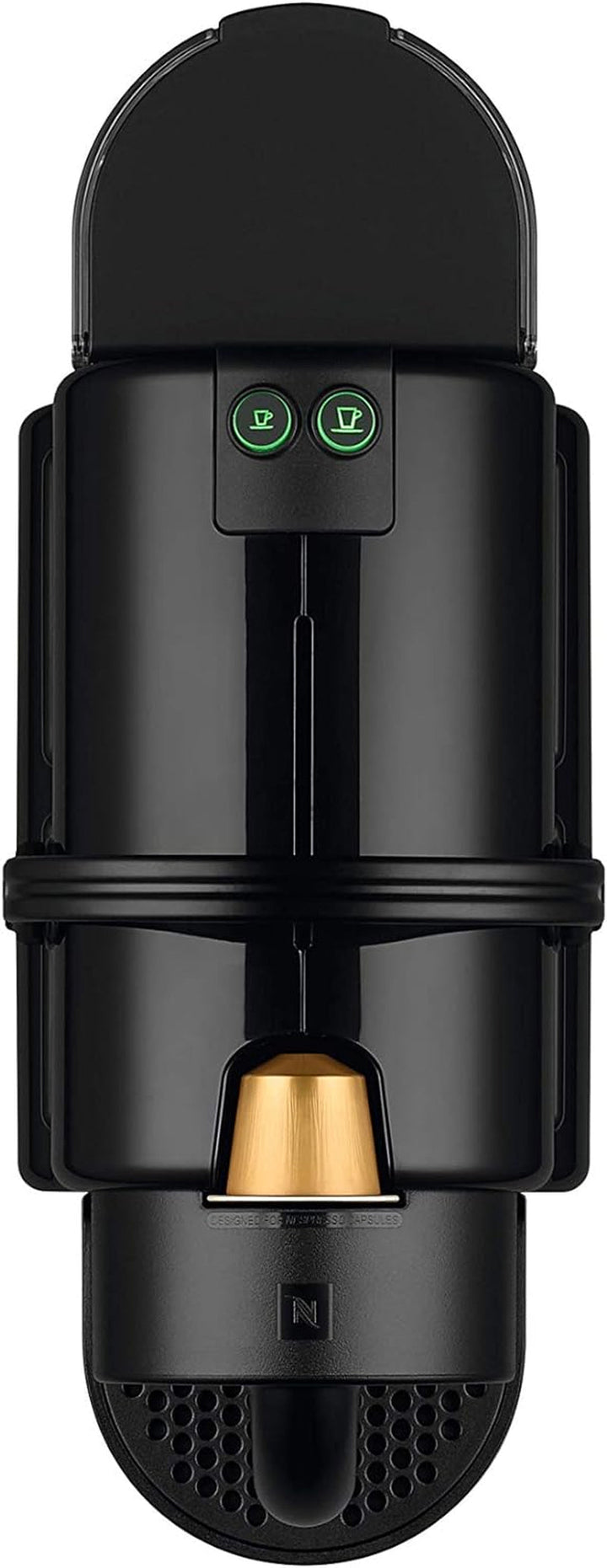 Aparat cu capsule Nespresso De'Longhi EN 80.B Inissia, Pompă de înaltă presiune și funcție de economisire a energiei, Oprire automată 9 minute, Capacitate pentru espresso și lungo, Rezervor de apă 0,7 L, Negru