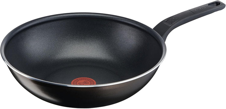 Tefal Easy Cook & Clean Bratpfanne 28 Cm, Antihaftbeschichtung, Thermo-Signal Temperaturindikator, Schwarz, B5550633 [Nicht Kompatibel Mit Induktion]