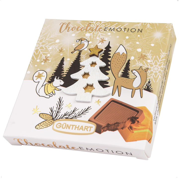 Günthart 16 Stück Pralinen Wintergeschenk Mit Verschiedene Motiven, Präsente Mit Schokolade, 1Er Pack (608 Gr)