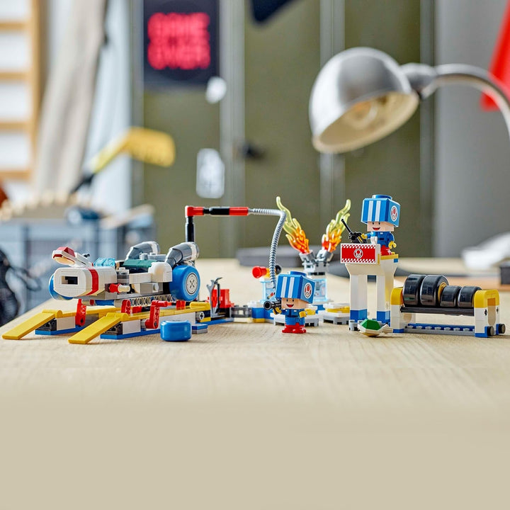LEGO Super Mario: Mario Kart - Atelierul lui Toad, personaj Nintendo, jucărie personalizabilă, set de aventură, cadou pentru băieți, fete și gameri de la 8 ani 72035