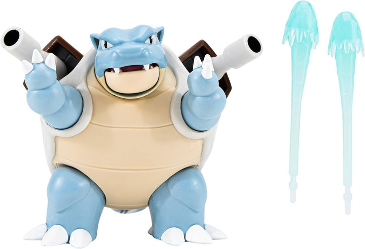 Pokémon PKW3035 - Battle Feature Figure - Turtok, figură mobilă oficială, 11.5 cm