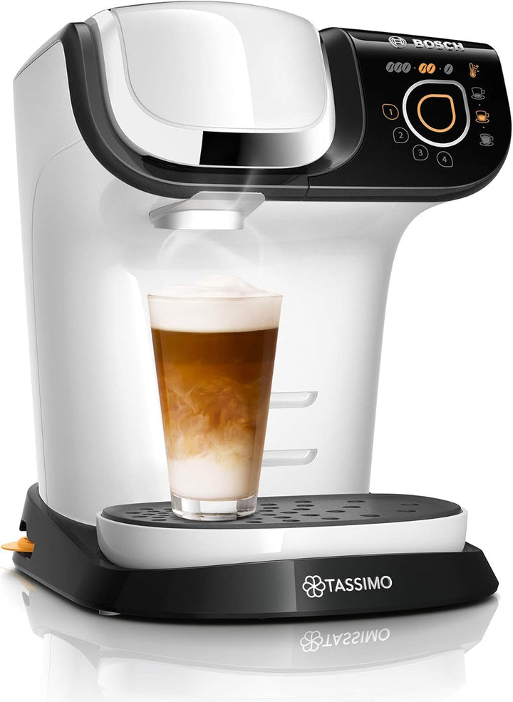 Aparat de cafea cu capsule Tassimo My Way 2 TAS6502 de la Bosch, Cu filtru de apă, Peste 70 de băuturi, Personalizare, Complet automat, Preparare ușoară, 1.500 wați, 1,3 litri, Negru