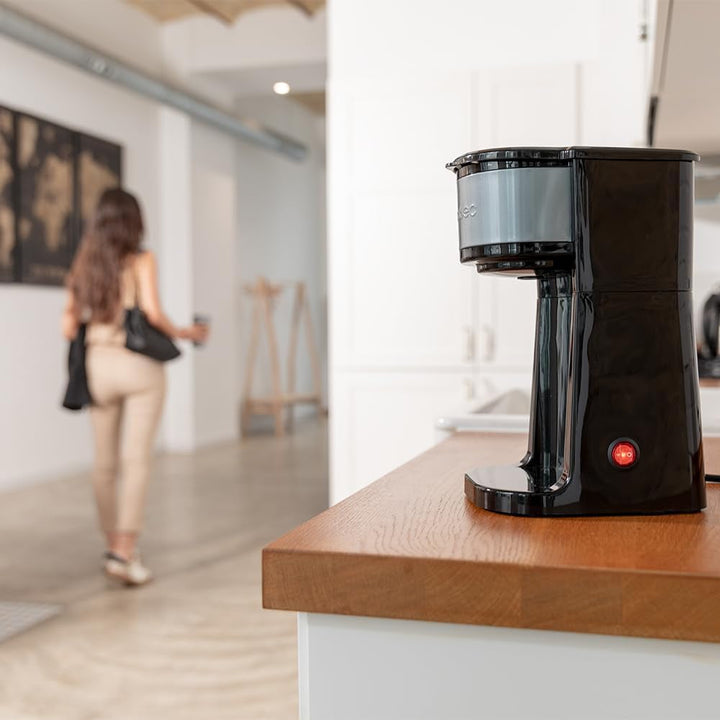 Cafetieră Cecotec cu termos Cafea 66 Drop & Go 700 W, Capacitate 420 ml, Gura de scurgere, Filtru permanent sau filtru de hârtie, Funcție de oprire automată, Recipient cu fereastră