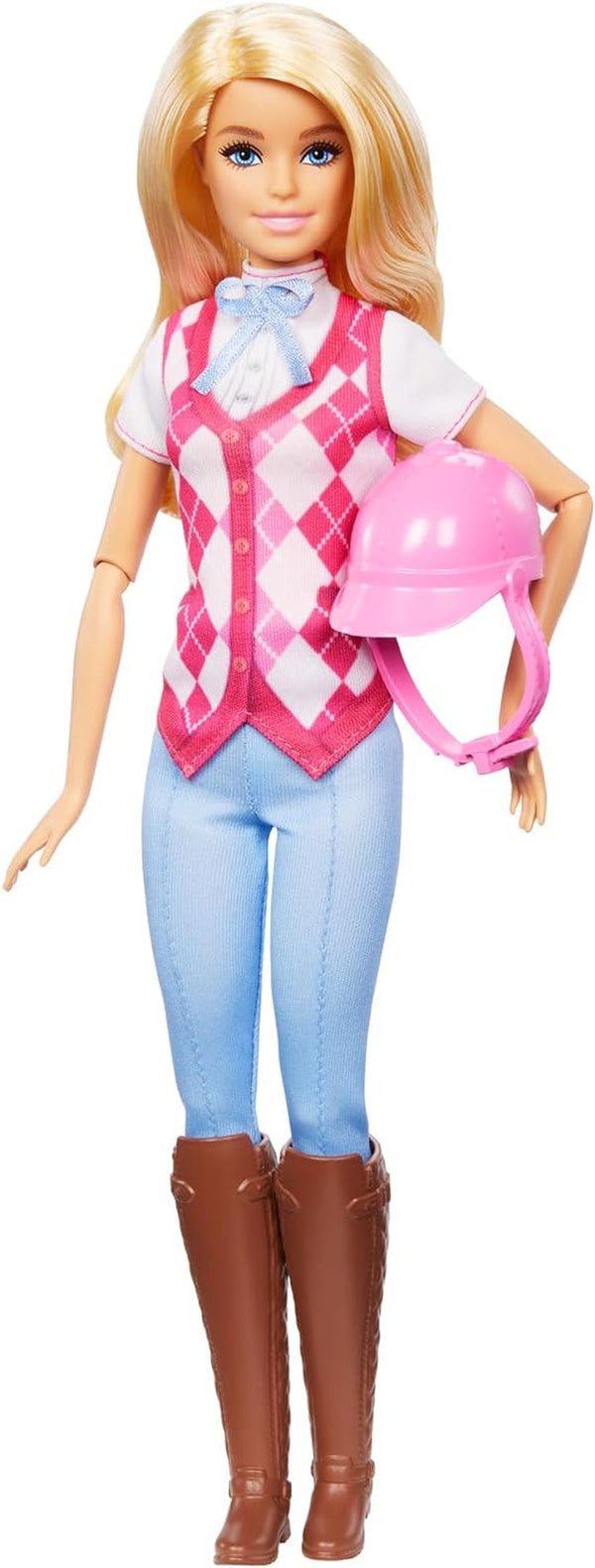 Păpușă Barbie Malibu "și accesorii de la Barbie Mysteries: Misterioasa aventură a calului", inclusiv păpușă de modă, costum de călărie detașabil și cască, HXJ38