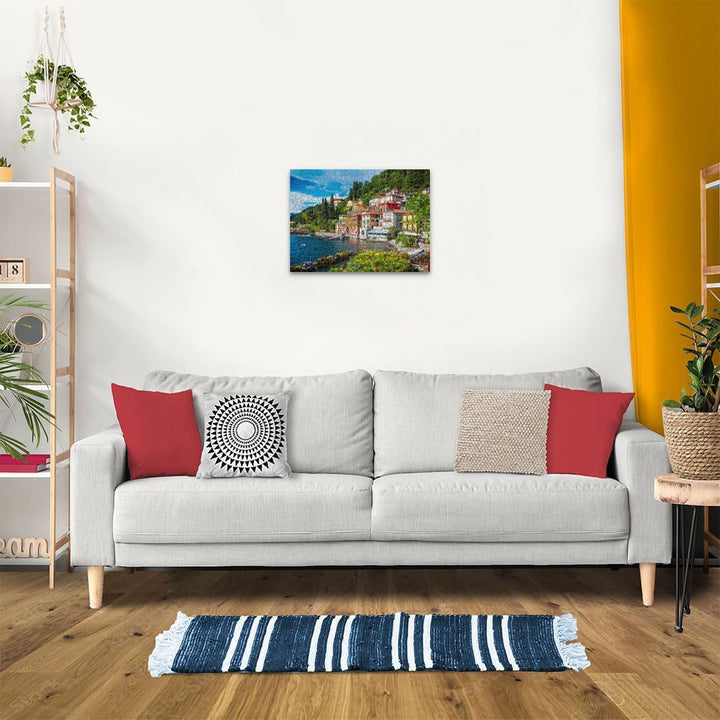 Ravensburger Puzzle 12000201 - Lacul Como, Italia - puzzle jigsaw de 500 de piese pentru adulți și copii de peste 10 ani, puzzle peisaj cu motive italiene