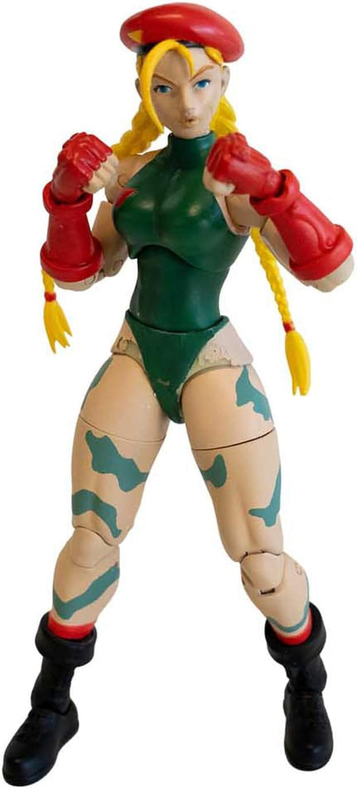 Jada Toys Street Fighter Figure Guile (15 Cm) - Personaj mobil de colecție și de acțiune din Street Fighter 2: The Final Challengers, cu cap, mâini și accesorii alternative, vârsta 13+