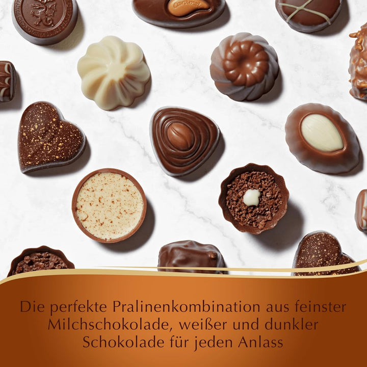 Lindt Schokolade - Schicht Pralinen | 125 G | Pralinés-Schachtel Mit 12 Von Hand Geschichteten Mandel-, Haselnuss- Und Pistazien-Nougat Spezialitäten | Pralinengeschenk | Schokoladengeschenk