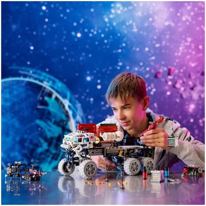 LEGO Technic Mars Exploration Rover, jucărie spațială, bazată pe nave spațiale NASA, set de construcție spațială, jucărie pentru copii, cadou pentru băieți și fete cu vârsta de 11+ 42180