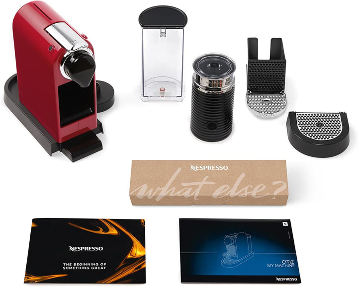 Nespresso Krups XN7615 Citiz&Milk mașină de capsule de cafea | 1260W | capacitatea rezervorului de apă 1L | presiunea pompei 19 bar | culoare roșu