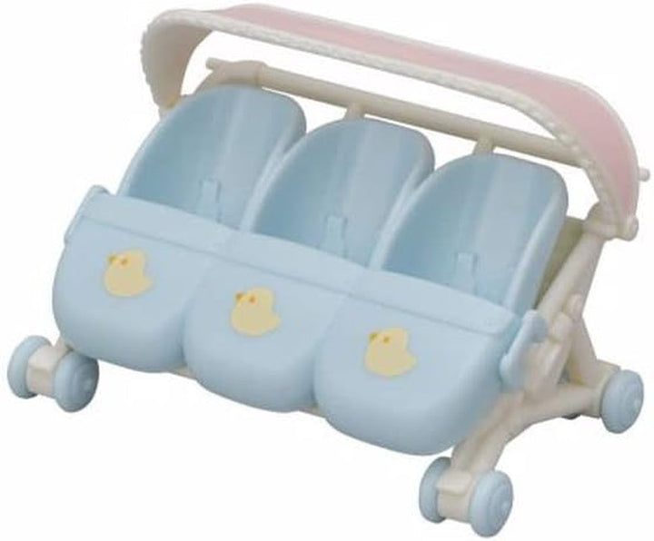 Sylvanian Families L5533 Cărucior pentru tripleți - casă de păpuși Playset