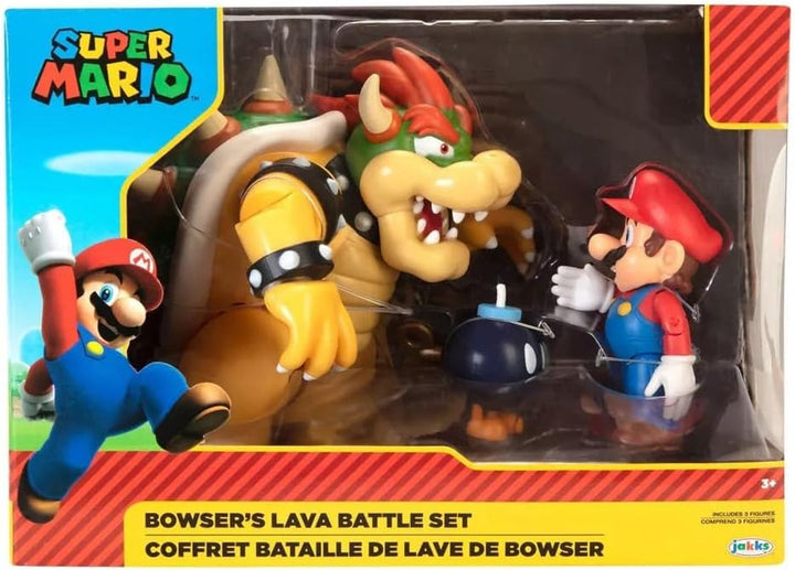 Nintendo Super Mario Bowser 18Cm Vs. Mario Set de figuri (Valul 1)