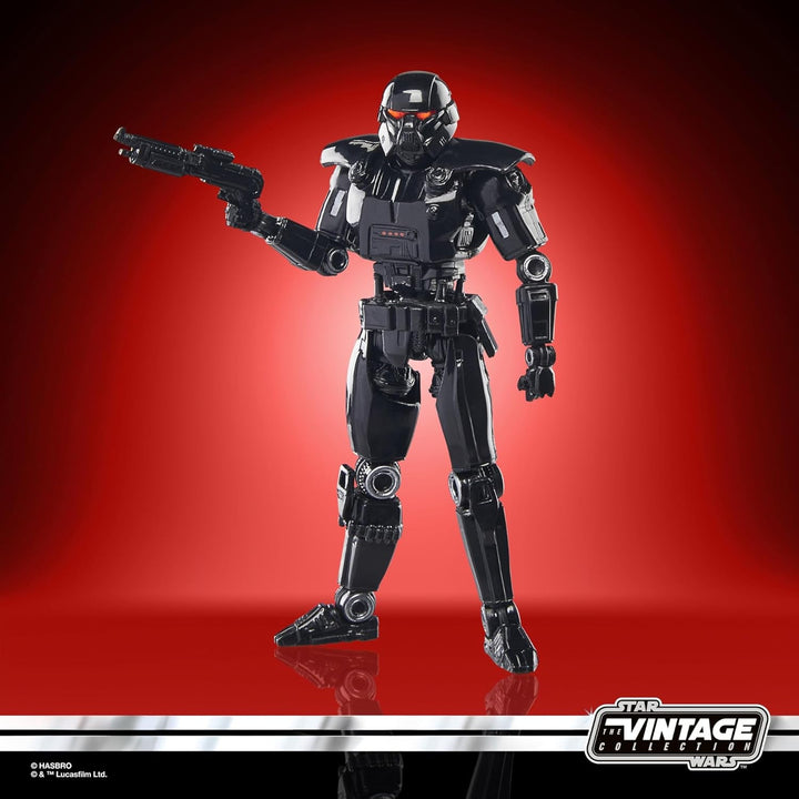 Star Wars Colecția Vintage Dark Trooper, figură de acțiune pentru a colecta Mandalorian (Scară 9.5 Cm)