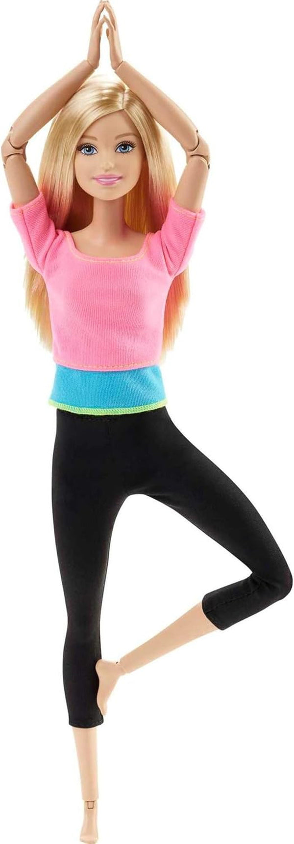 Barbie Made to Move - articulații mobile pentru poziții și mișcări realiste, ținută sportivă și păr lung blond, ideală pentru jocuri de rol și creativitate, vârsta 3+, DHL82