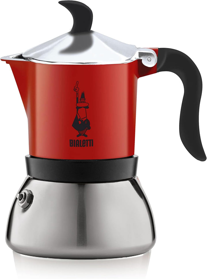 Bialetti Mini Express Induction, Cafetieră cu inducție, 2 cești (100 ml), Potrivit pentru toate tipurile de aragazuri, Negru