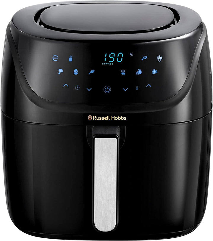 Russell Hobbs Heißluftfritteuse L 4L Rapid Airfryer [Sehr Kleines Gehäuse/7 Kochfunktionen/10 Programme] Satisfry (Spülmaschinenfest, Max 220°C, Fritteuse Ohne Öl, Grillen,Backen,Braten Etc) 27160-56