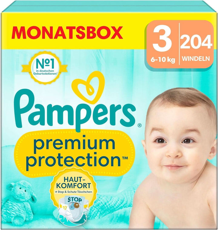 Pampers Baby Nappies mărimea 4, Premium Protection, Nappies, 174 buc. , 9Kg - 14Kg