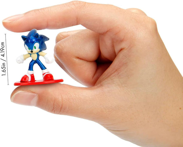 Jada Toys Sonic the Hedgehog Figure (1X Mystery Figure in Blind Pack) - 1 Surprise Collectible Figure From 13 Sonic Figures, Nano Metal Figure (Aprox. 4 Cm) For Children & Fans From 3 Years, Wave 1