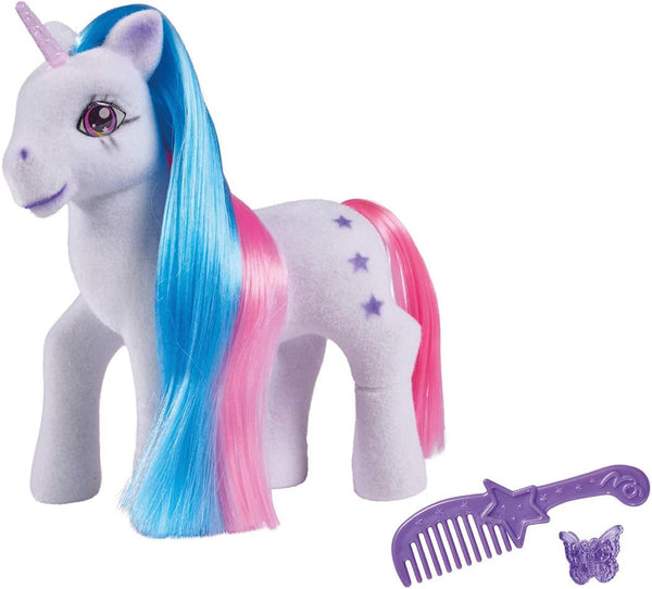 Simba 104342482 - Unicorn Cu Păr Colorat, 14Cm, Flocked, Cu Pieptene Și Cleme De Păr, De La 3 Ani
