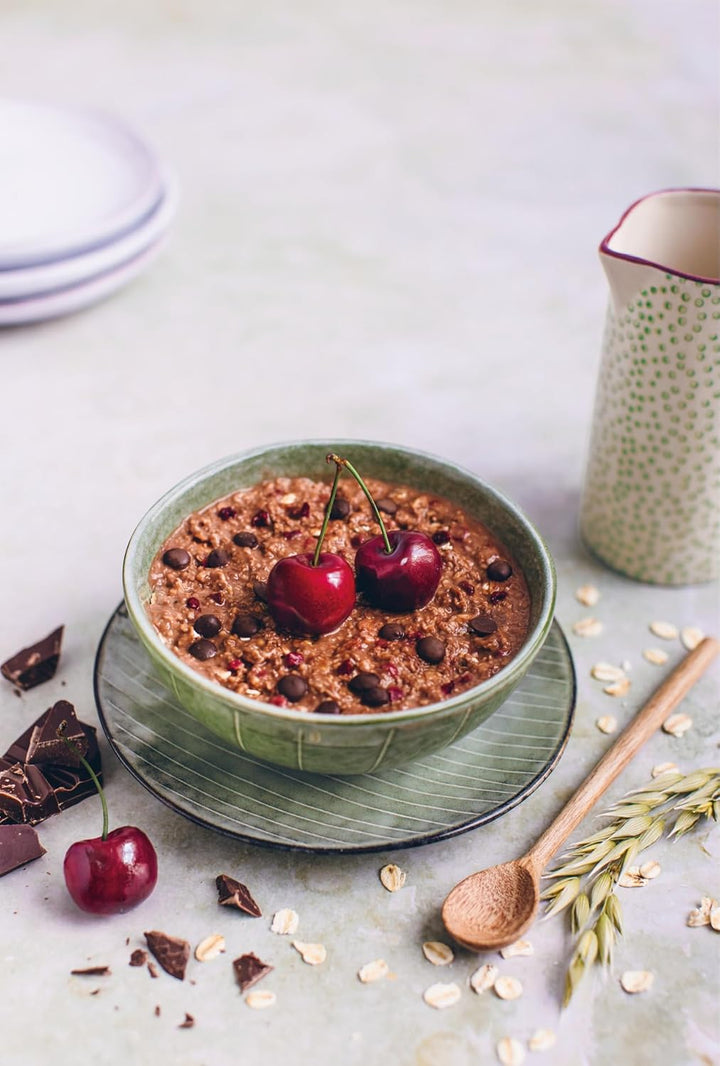 Veganes Porridge Oat Cherry Choc, Oatmal Mit Zartbitter-Schokolade & Kirschen, Einfache Zubereitung, Im Praktischen Portionsbeutel, 1 X 60 G (Packung Mit 3)