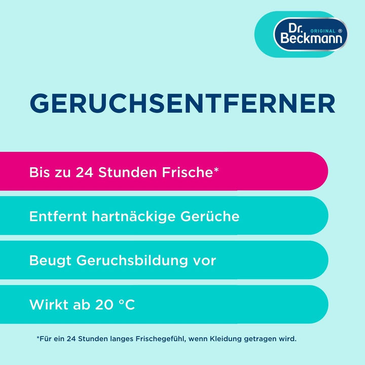 Dr Beckmann Odour Remover, Îndepărtează mirosurile încăpățânate din covoare cu fibre adânci, 500 ml