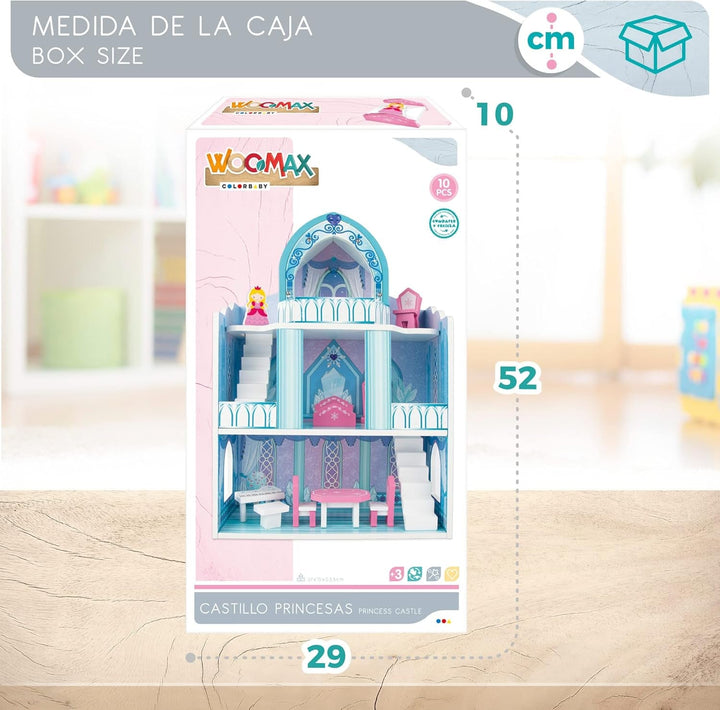 Colorbaby WOOMAX 49314 - Încuietoare din lemn 37 X 15 X 53,5 Cm +3A