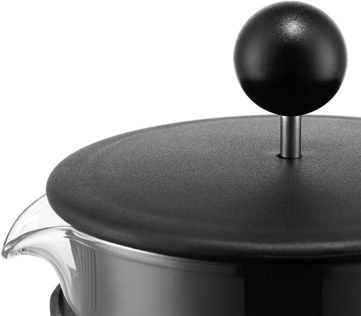 Bodum 1784-01 KENYA filtru de cafea (sistem de presare franțuzească, rezistent la mașina de spălat vase), negru, 0,5 l, 4 cești