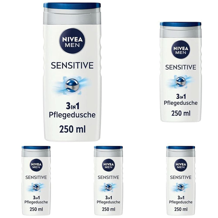 NIVEA MEN Sensitive, gel de duș neutru pentru pielea sensibilă, 250 ml