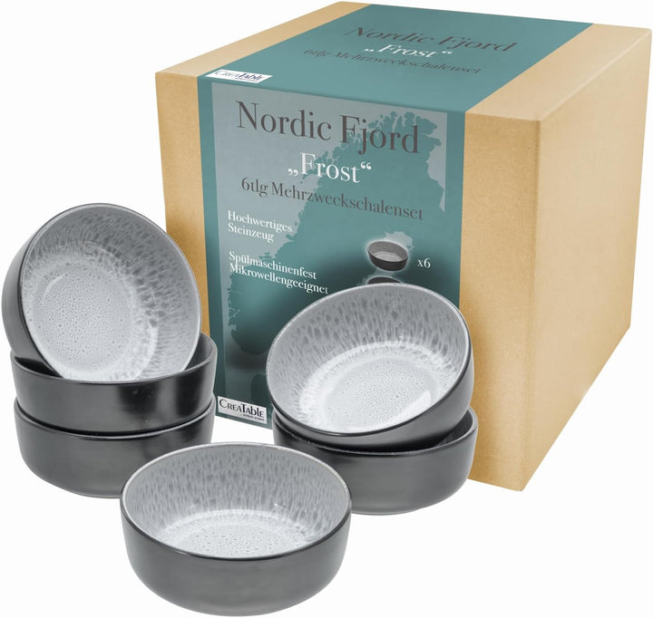 Creatable, 20166, Serie Nordic Fjord Green, 16-Teiliges Geschirrset Für 4 Personen, Kombiservice Aus Steinzeug, Spülmaschinen- Und Mikrowellengeeignet, Qualitätsproduktion