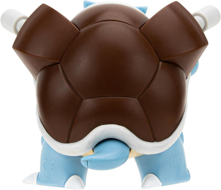 Pokémon PKW3035 - Battle Feature Figure - Turtok, figură mobilă oficială, 11.5 cm