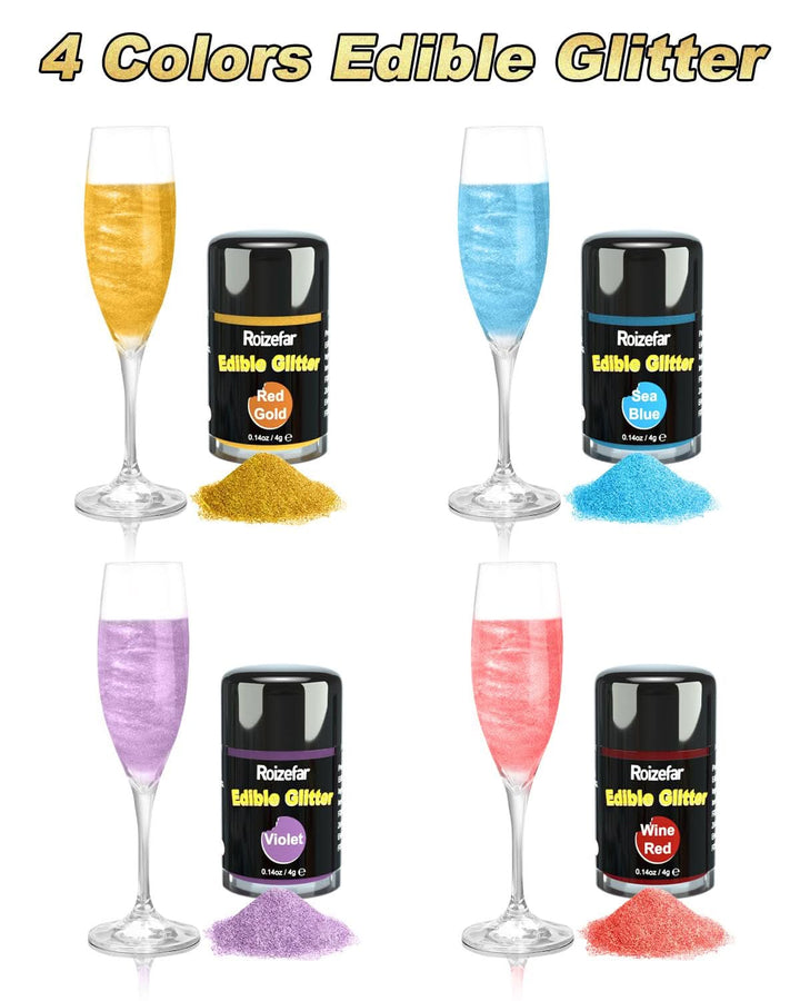 Glitter comestibil, diverse culori si cantitati