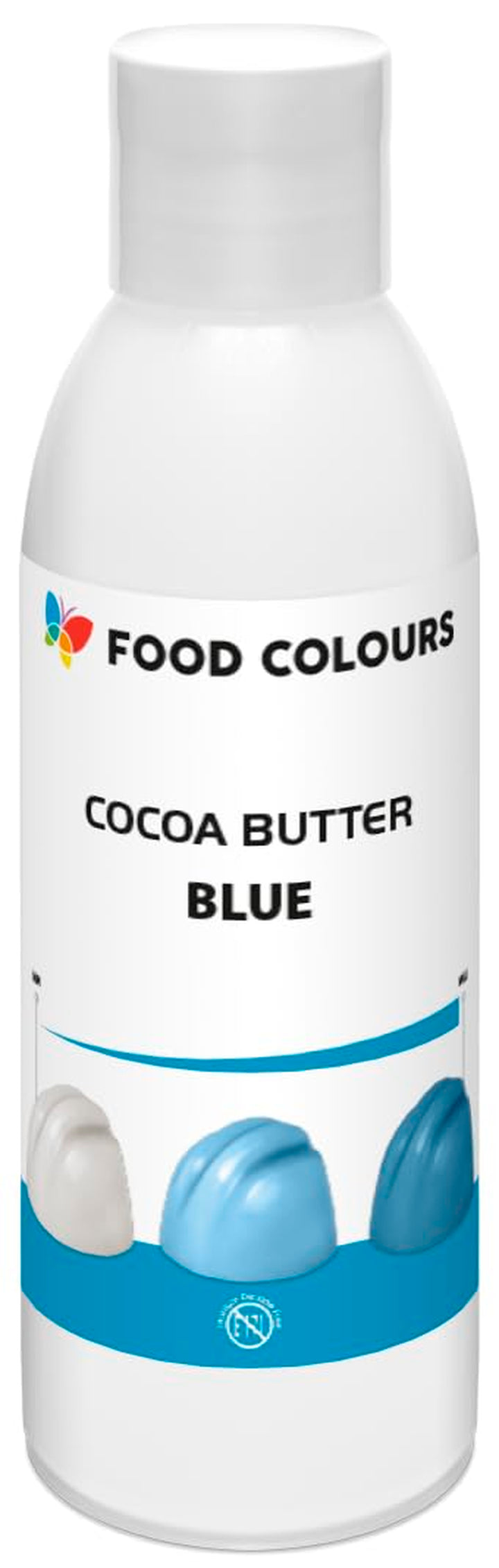 Food Colors Cocoa Butter BLUE 100 G Kakaobutterbasierte Lebensmittelfarbe Für Schokolade, Pralinen, Fette Massen Und Cremes