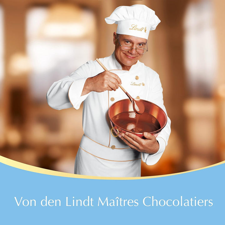 Lindt Schokolade LINDOR Vollmilch-Mischung | 137 G Beutel | Ca. 10 Kugeln Vollmilchschokolade Mit Zartschmelzender Füllung in Den Sorten Milch, Pistazie, Doppelmilch, Caramel | Pralinen-Geschenk